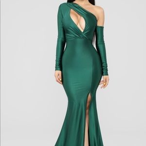 Hunter Green Maxi/Formal Gown